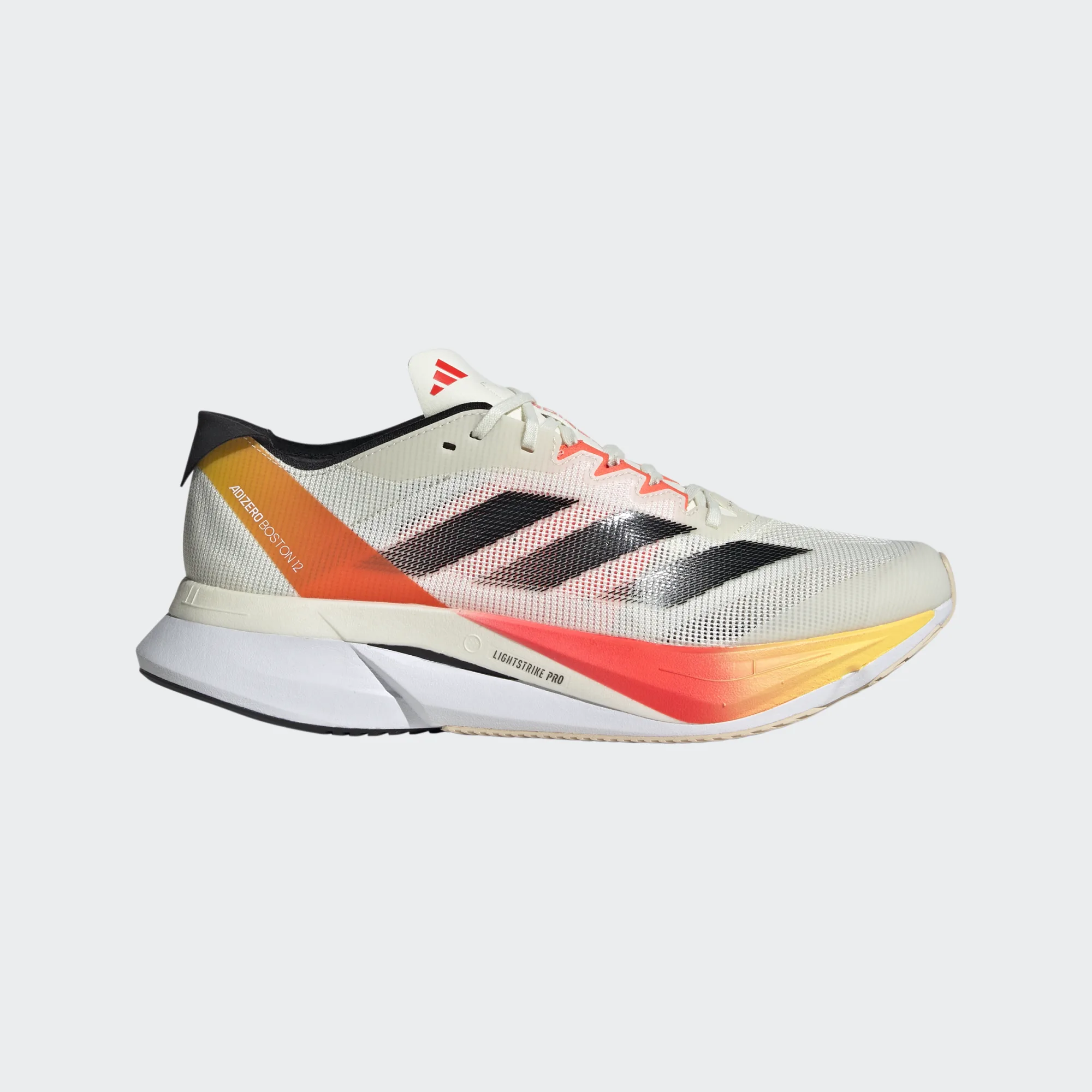 adidas ADIZERO ボストン１２　 ホワイト/オレンジ/ブラック ADIDAS Adizero Boston 12 IVORY/BLACK/RED