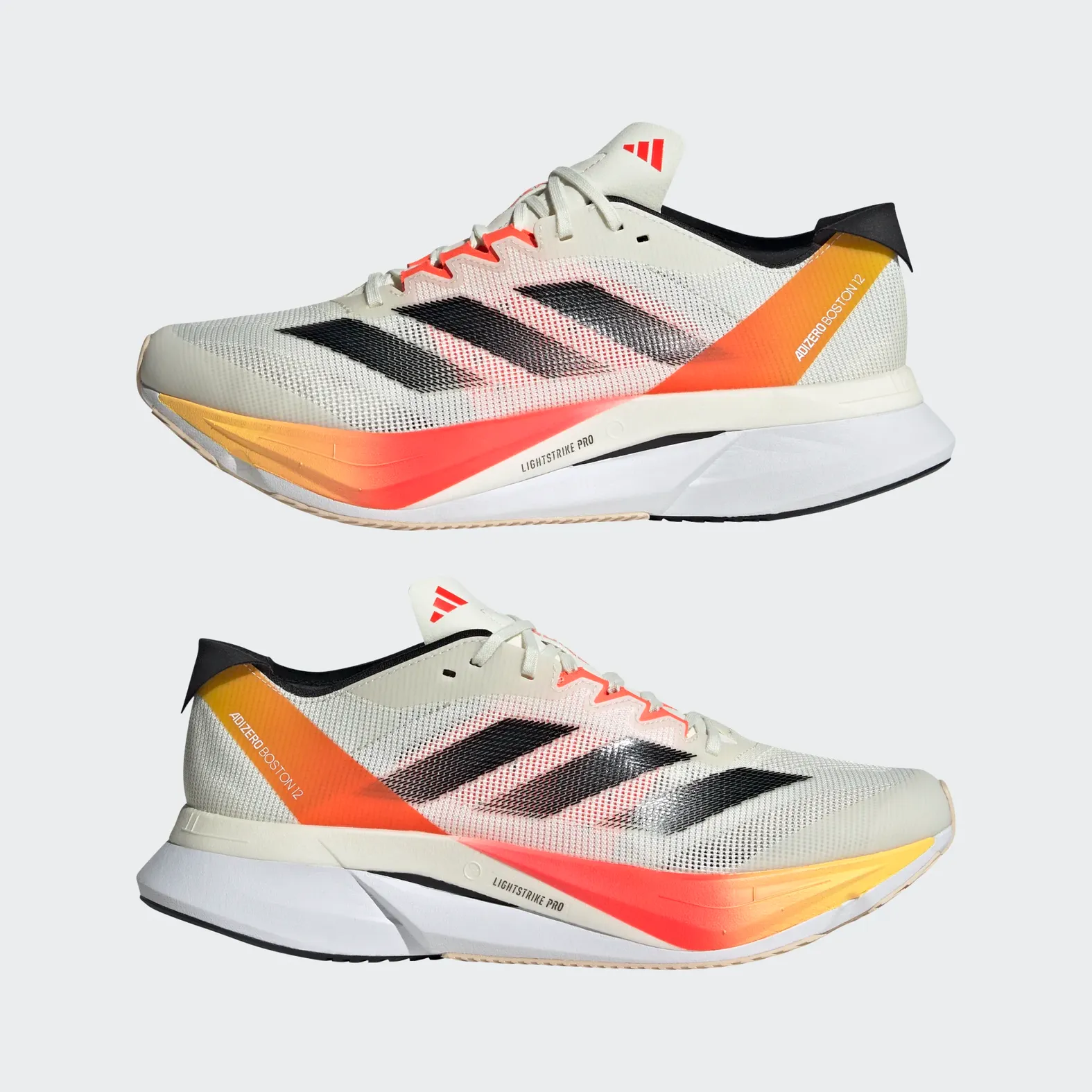 ADIDAS Adizero Boston 12 IVORY/BLACK/RED
