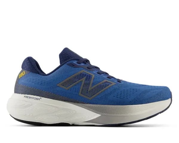 New Balance Men's Fresh Foam X 880v15 Sea Stone with NB Navy and Marmalade